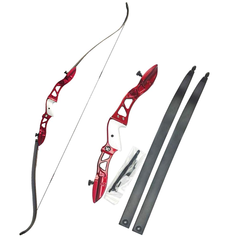 66" Arc Recourbé de Takedown et Kit tir à l'arc pour Adultes 24-36 lbs Riser en Alliage d'aluminium avec des flèches en Carbone Chasse Longbow Set