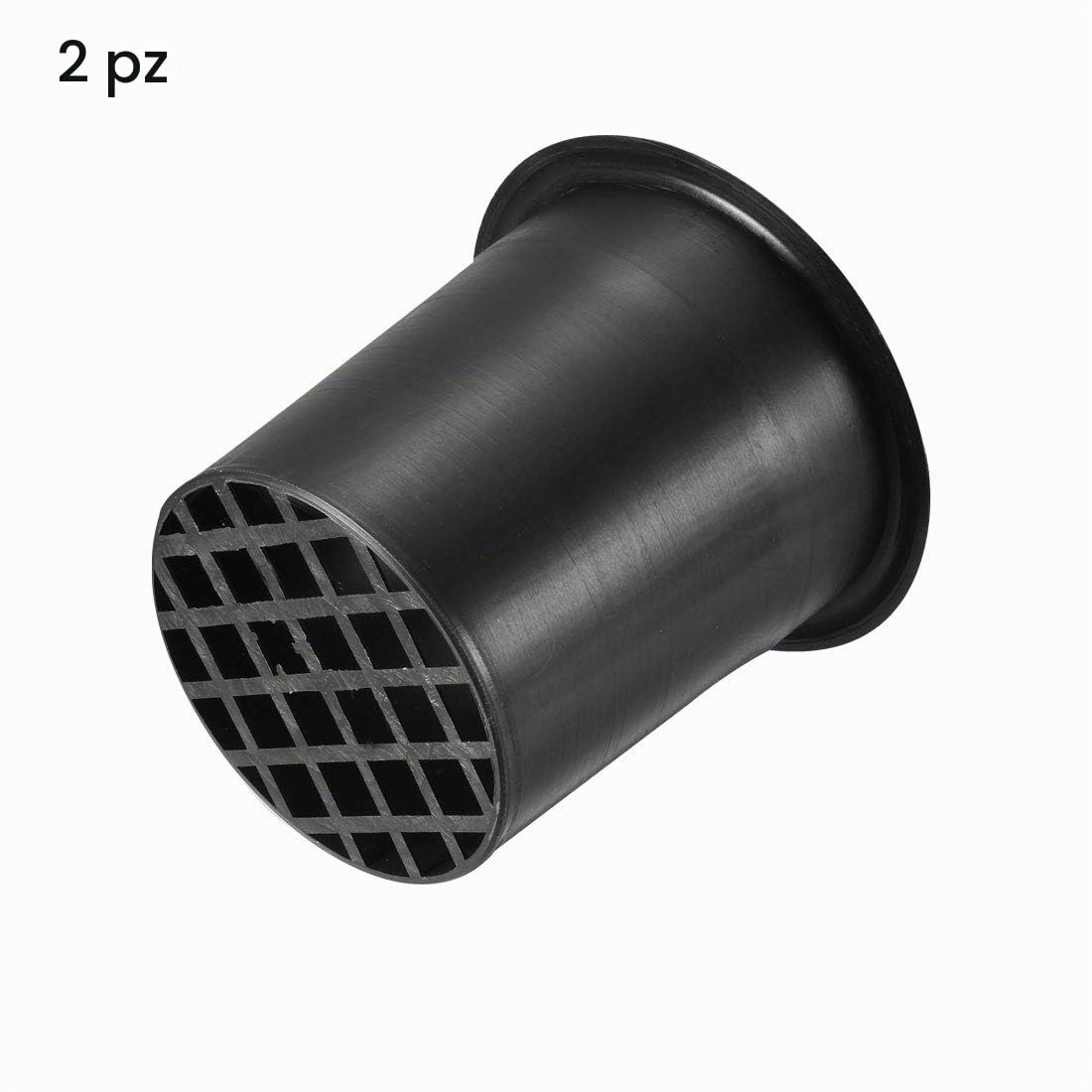 PATIKIL 75 x 89mm ABS Altoparlante Porta Tubo Subwoofer Basso Reflex Tubo Basso Scatola Sfiato,Nero 2pz