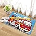 Produktbild VIONNPPT Cartoon Auto Muster Knüpfteppich Zum Selber Knüpfen Knüpfset, Latch Hook Kit Selbst Teppich Set, 3D Kreatives Geschenk Tapisserie Für Erwachsene Kinder (Fire Truck,60cmx40cm)