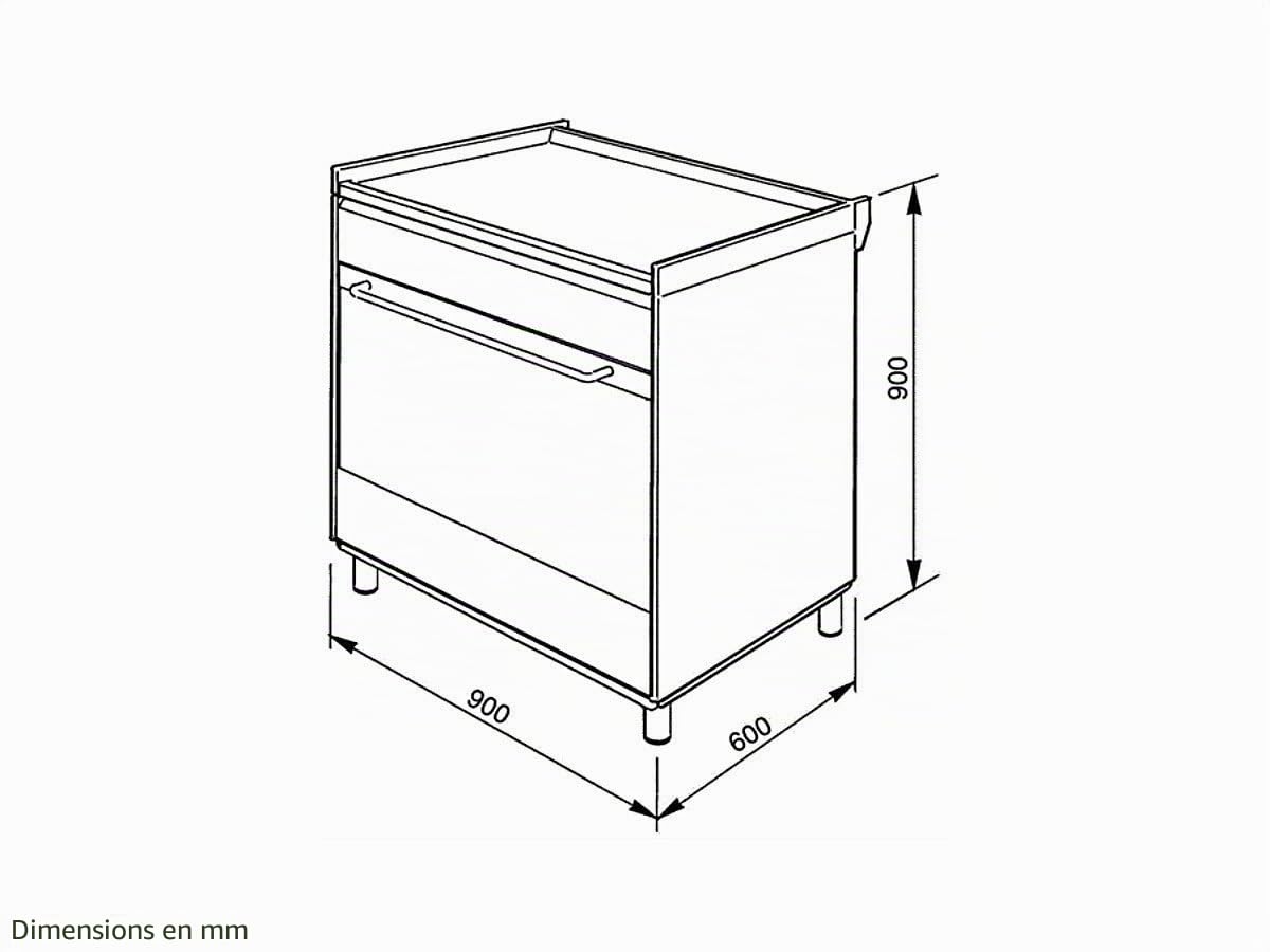 Smeg SCD90GVX four et cuisinière Acier inoxydable Gaz A - Fours et cuisinières (Cuisinière, Acier inoxydable, Rotatif, Devant, Électronique, Gaz)