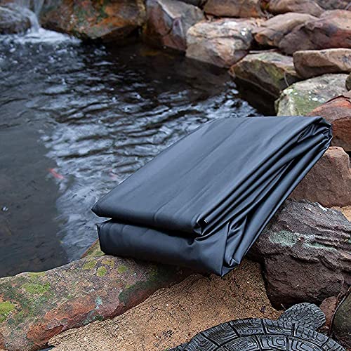 SMYH HDPE Gummi Teichfolie, Schwimmteich Schutzunterlage, schwarz Teichplane, 3x4m 4x8m 6x8m 5x10m 7x7m 8x10m 11x12m, Springbrunnen, Fischteiche, Zuschnitt Cover