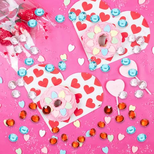 M METERXITY 14000 Pack Wedding Table Scatter Confetti Crystals Acrylic Diamond Vase Filler Gems Apply to Table/Centerpiece/Decor/Bridal (3mm Colorful AB) - Thumbnail 2