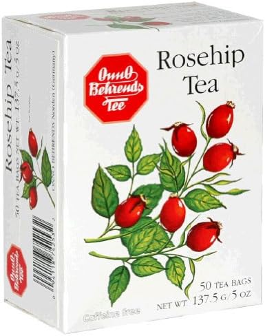 Onno Behrends Tee, Rosehip Tea, 50 BG (Pack of 10)
