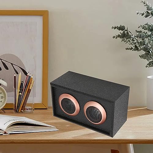 Alto-falante de Madeira, Tweeter de Madeira Durável Passivo de 6Ω para Viagens (Preto)