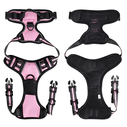 SIBOTER Dog Harness with Leash, Reflective No Pull Harness for Dogs Adjustable Breathable Dog Harness No Pull for Outdoor Walking - Image 4