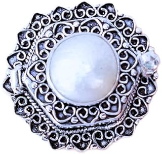 Pearl box Ring, 925 Sterling Silver Ring, Poison box Ring, White Stone Ring, Handmade Poison Ring, Poison Silver Ring, Secret Love Message Jewels, Medicine Ring, Openable Poison Ring, Drug Ring