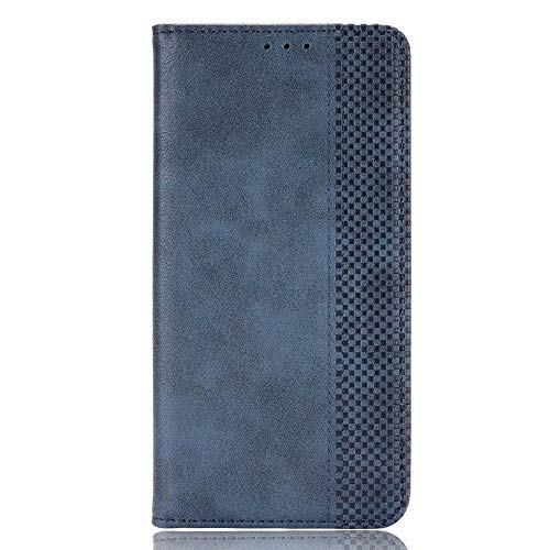 FTRONGRT Compatibles para HTC Desire 21 Pro 5G Funda, PU Cuero Flip Folio Carcasa [Cierre Magnético] [Stand Función] [Ranura de Tarjeta] Case para HTC Desire 21 Pro 5G. (Azul)