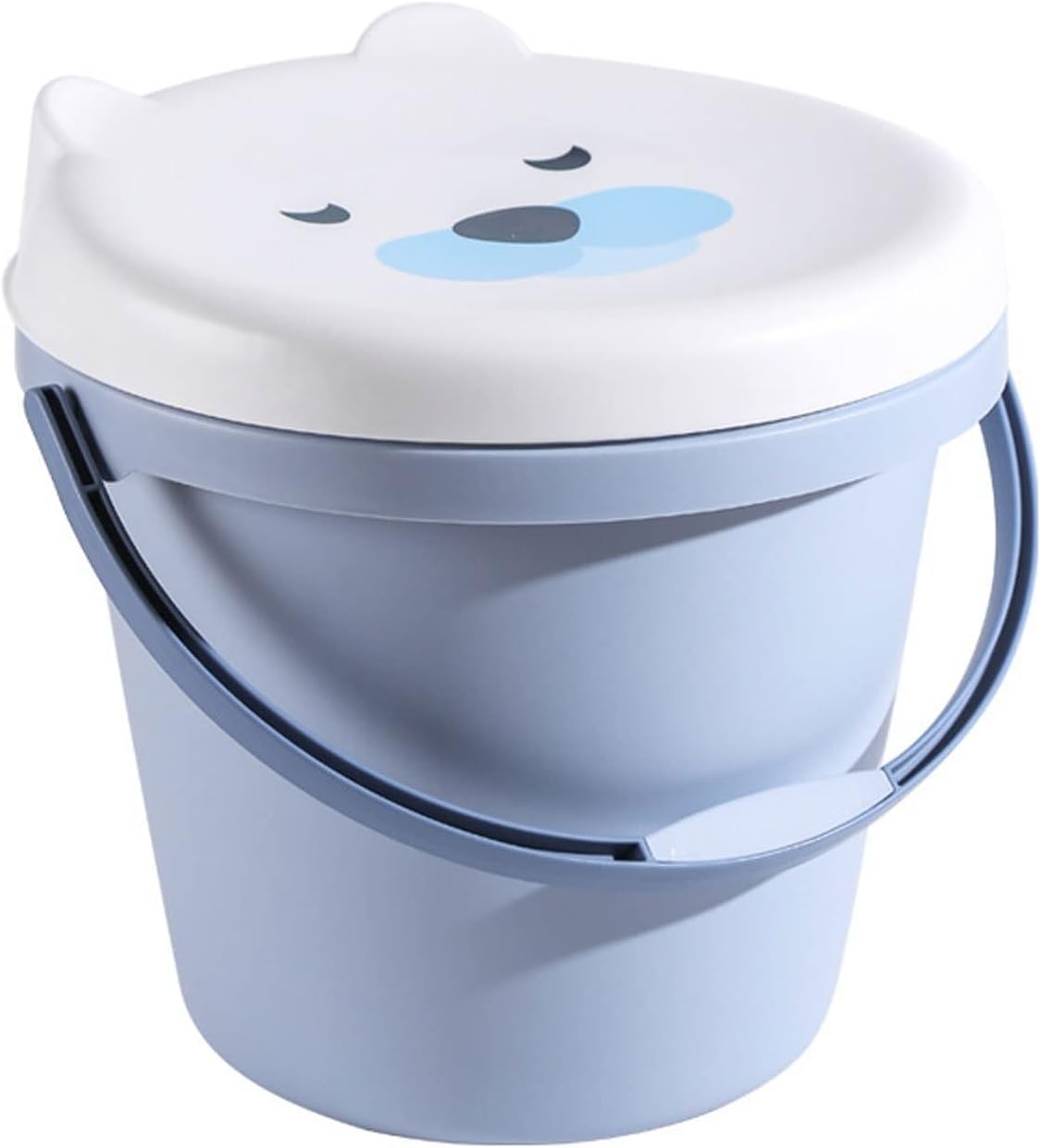 Storage Ottoman,Portable Toy Books Storage Boxes,Versatile Space-Saving Rest Seat for Kids,Multi-purpose PP Foot Rest Stool Coffee Table,Modern Decorative Furniture Chairs/1459 (Color : Azul, Size : 11\"D x 12.2\"W x 12.2\"H Azul similar color white