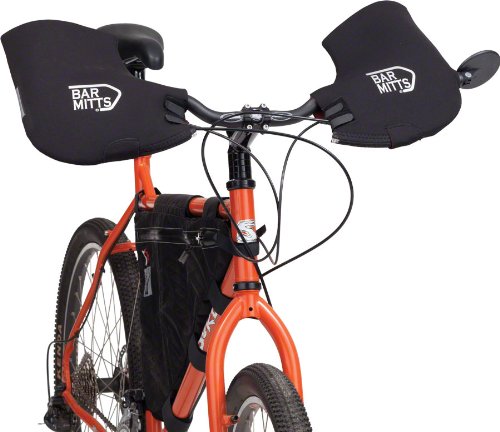 bar mitts rennrad Mountainbike/Commuter Bike Neopren Bar Ends Handlebar Mittens, X-Large Fashion Color:Brushed Aluminium Sueños de Colombia: Scarab Alimentación-Infantil Braking and shifting is