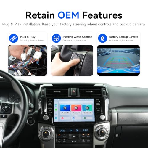 Dasaita Head Unit for Toyota 4Runner 2010-2024, Snapdragon 665 Car Stereo - image 4