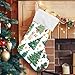 XDKDZIS 2 Pack Family Christmas Stockings Large Xmas Stocking Fireplace Hanging Ornament Holiday Decoration with 30 Vector Tree Illustrations