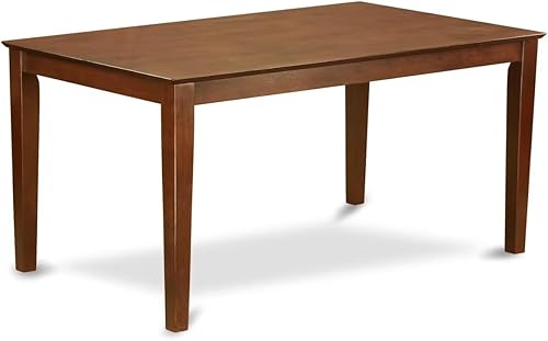 Miniatura 1 de East West Furniture CAT-MAH-S Mesa de comedor de cocina Capri, una mesa rectangular de madera con patas resistentes, 36 x 60 pulgadas, caoba