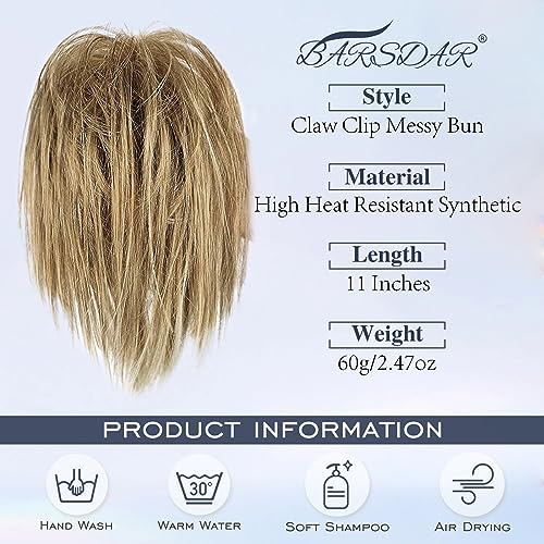 Capelli Disordinati Chignon con Clip ad Artiglio