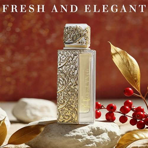 Image of A CENTER QISSAT AL NAJAH NEDAWI Cologne for Men | Luxury Oud Woody Musk Perfume | 100ml Eau de Parfum | Long Lasting Fragrance with Leather, Rose & Citrus Notes