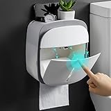 Adhesive Wall Mounted Waterproof Tissue Box ，Bathroom Waterproof Tissue Box,Toilet Paper Holder , B