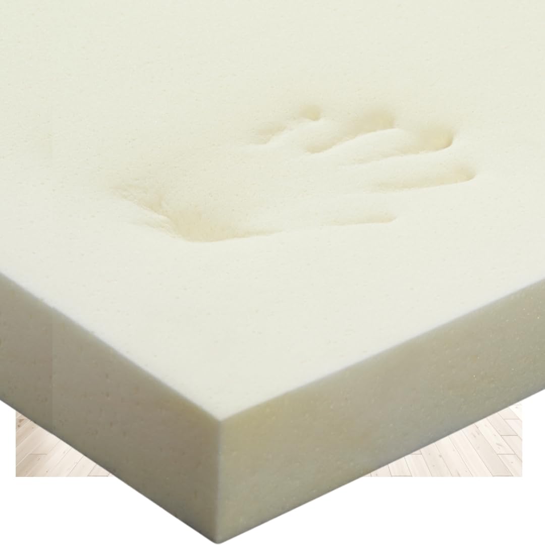 Memory Foam Mattress Topper for 4ft6 Doulbe Bed Without Cover, 2 inch/5cm Thick, Ideal For Back Pain Support (135cm X 190cm X 5cm)