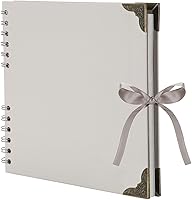 Vista 10 de Álbum de recortes (8 x 8 pulgadas) Álbum de recortes de 60 páginas ideal para tus álbumes de recortes DIY, boda y aniversario, álbum de fotos Marrón