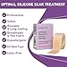 Scarlette Collagen Tape, Scarlette Collagen Sheets for Scars & Wrinkle, Silicone Scar Removal Strips for Various Different Scars and Wrinkles,Reusable（C-Section, Burn, Acne, Surgical Scars） (2pcs)