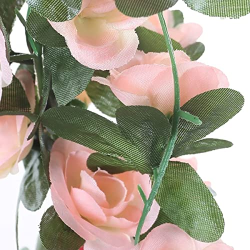 Homeemoh U11106765 5Pcs Fake Rose Flower Vine Garland thumb #3