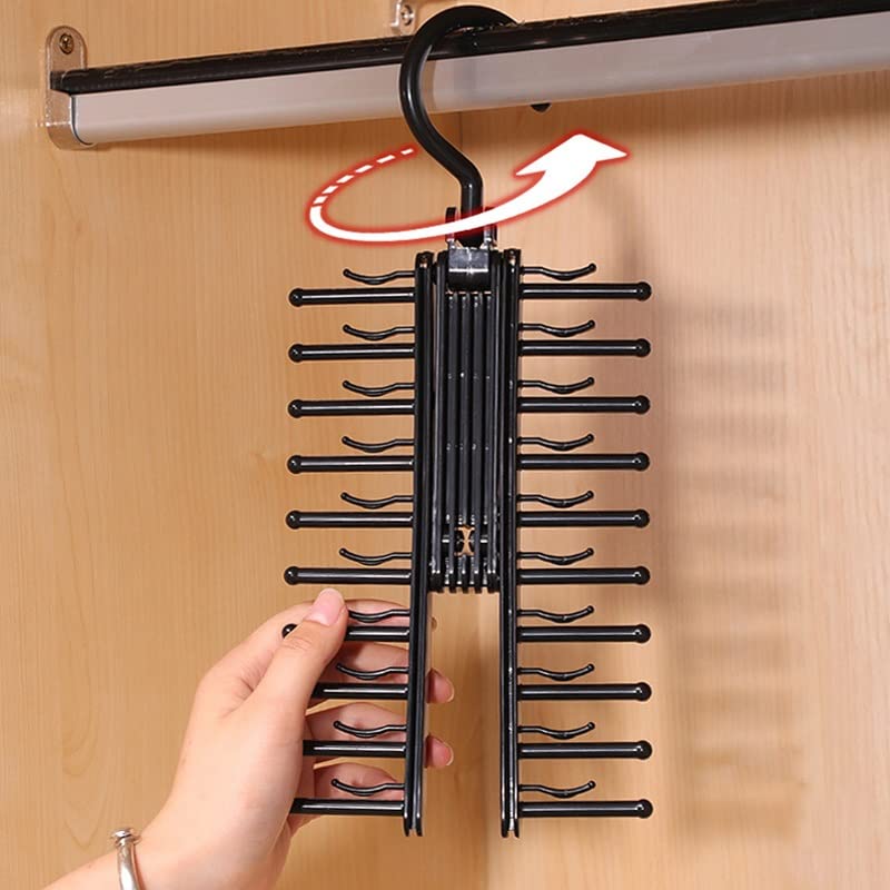 Fini les foulards qui glissent avec le rack de rangement à attache réglable