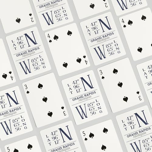 Baraja de cartas Poker 52 piezas Grand Rapids Michigan miniatura 4