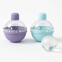 Kit 2 Formas De Gelo Redonda Esfera Grande Para Drink Whisky Coquetel Bar Coqueteis Bebidas Premium FastJoy