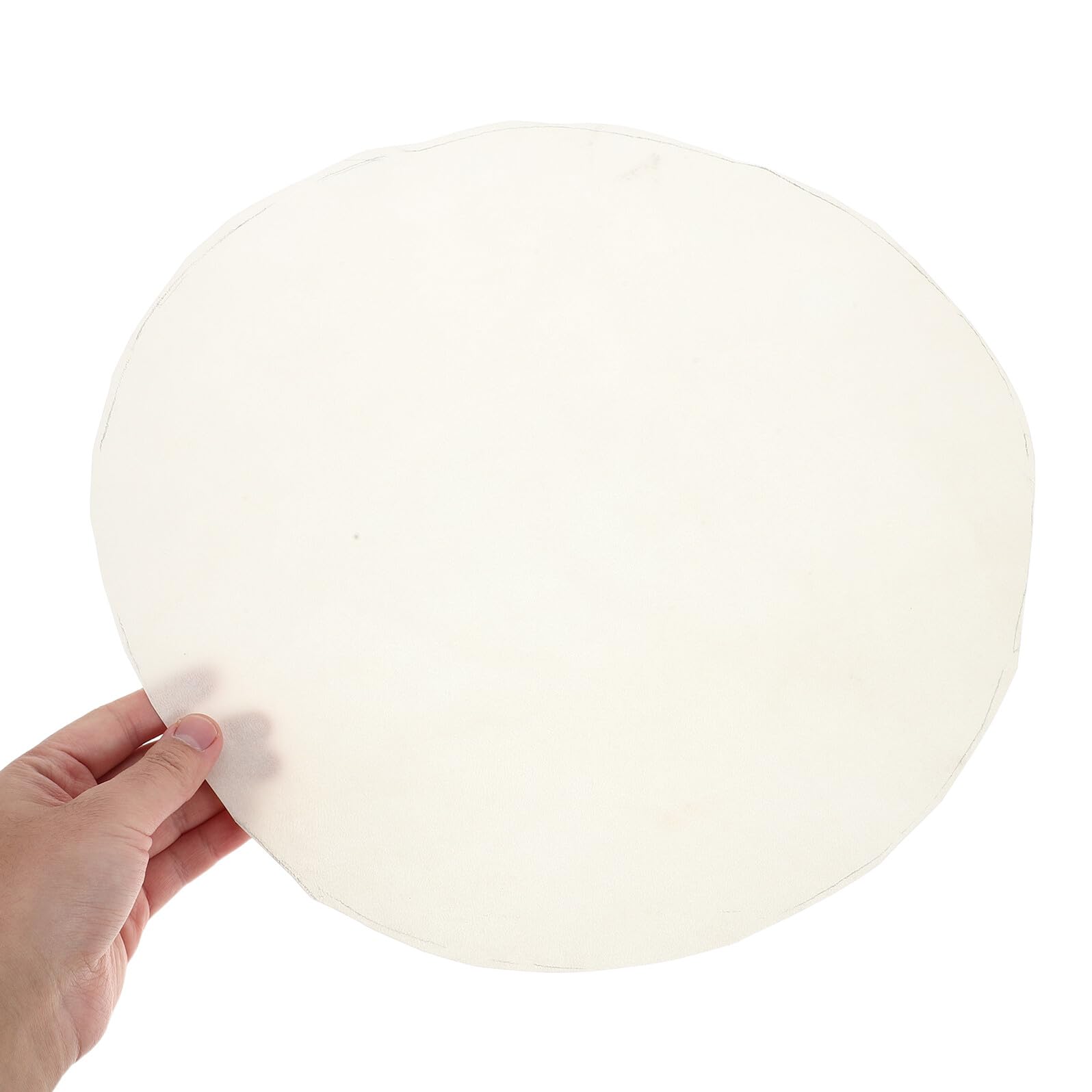 SUPVOX Peau de Tambour Ronde en Peau de Chèvre Naturelle 55 CM pour Djembé et Tambour Africain Accessoire Percussion Beige pour Studio et Scène
