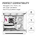 PCCOOLER C3T500 ARGB PC Case Mid Tower Desktop Computer Gaming Superior Case for ATX/M-ATX/ITX with 6 ARGB Case Fans,Column-Free Design,360MM Radiator&400MM GPU Support,Easy Installation (White)