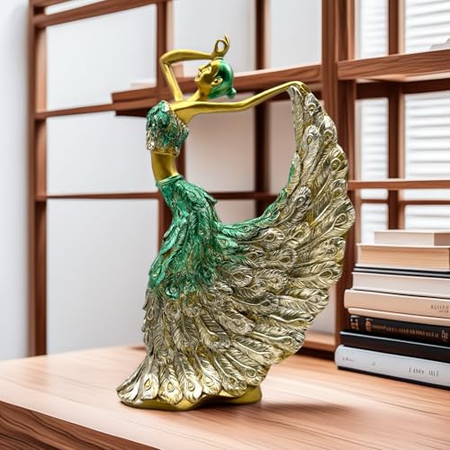 Estatua Decorativa Moderno de Bailarina Pavo Real miniatura 3