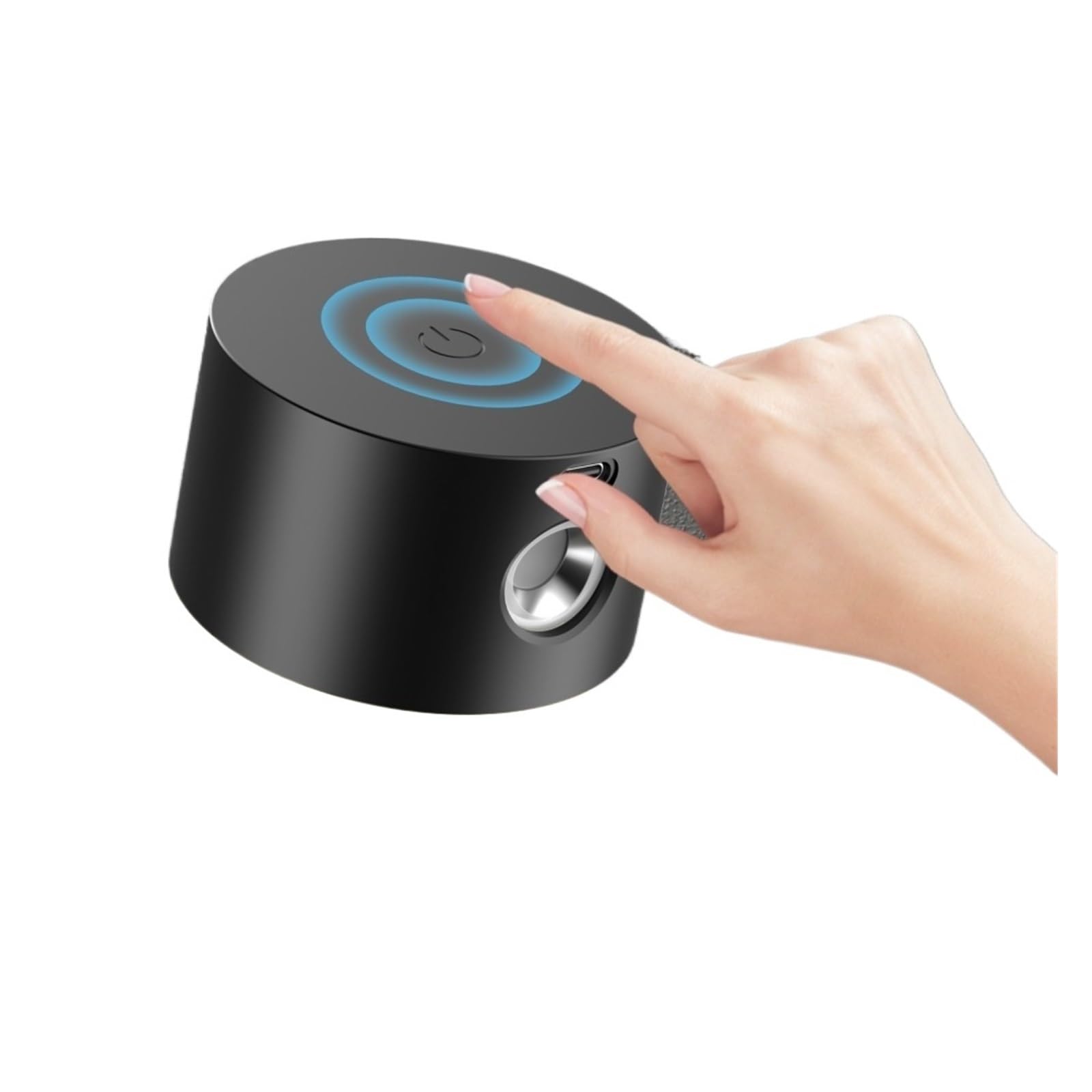 CUDTAPI LED Wall Sconce 19 RGB Colors Dimmable, Rechargeable Wall Sconces Battery Operated Picture Light, Touch & Remote Control, 360° R(2PCS,Nero)