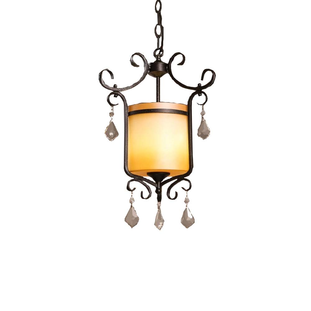 Lustre country américain en cristal pour illuminer votre salon chaleureux