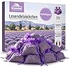 Brevenhof® 22x Lavendel Duftsäckchen - Mottenschutz für Kleiderschrank bei Kleidermotten* - Echter Lavendel getrocknet 100% natürlich - Lavendelsäckchen für Schrank, Auto, Raum & Wäsche