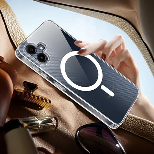 Image of A rtistque Clear Back Cover Case for Samsung Galaxy A06 5G | Compatible with Mag-Safe | Premium Cover | Shockproof TPU Bumper | Slim Protective Design | Samsung Galaxy A06 5G Back Cover - Transparent