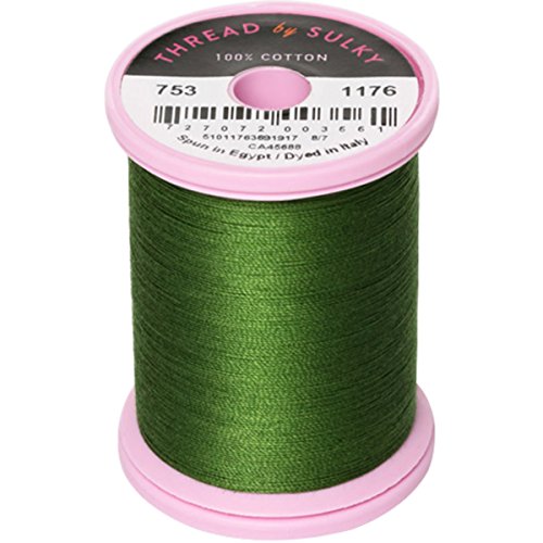 Sulky 753-1176 Hilo Cotton & Steel 50wt 660 yd - Medium Avocado miniatura 1