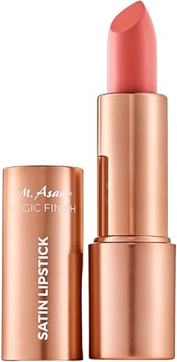 M. Asam Magic Finish Lippenstift Lovely Melon (4g) – langanhaltender Satin Lipstick in warmem Mandelton, 4-in-1: Volumen-Peptid, Lippenpflege, Feuchtigkeit & Haltbarkeit, verschönertes Lippenvolumen