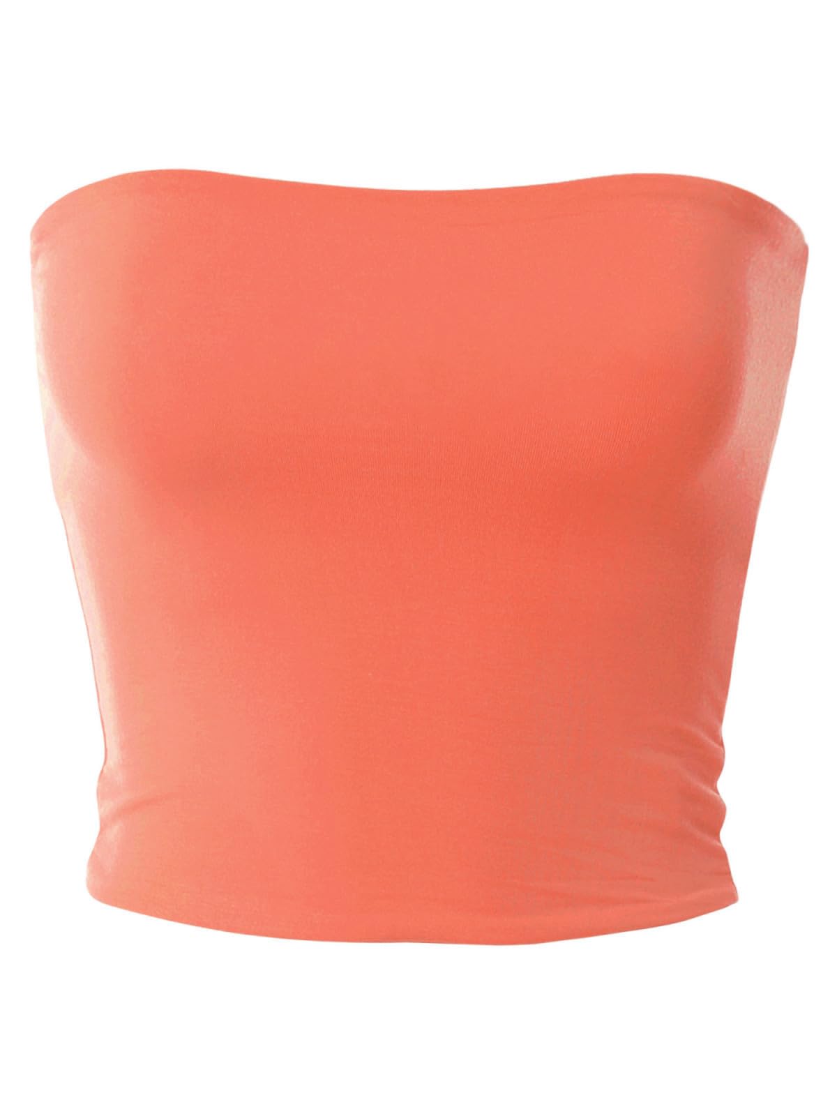 MixMatchy Mujer Sexy Tube Tops Crop Tops Salir sin Tirantes Básico Espalda Descubierta Sujetador Bandeau Verano Trajes 2024