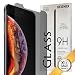 QEONIX iPhone XS Max Privacy Screen Protector 6.5 inch, Premium Anti-Spy Real 9H Tempered 3D Glass / Case Friendly, Scratch Proof