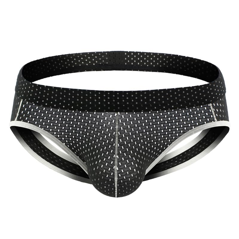 panteasy Men's Solid Low Rise Comfortable Polyester Trunk Frenchie Underwear/Underpants ( Size : Small| Color : Black)-picture-41