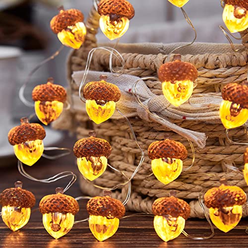 Thanksgiving-Decor-3D-Acorn-Decorations-Autumn-Decor-String-Lights-Acorn-Fall-Harvest-Decorative-Lights-10ft-30LED-USB-Plug-in-Battery-Operated-for-Bedroom-Garland-Fireplace-Mantel-Wreath-Decor Thanksgiving Decor 3D Acorn Decorations Autumn Decor String Lights Acorn Fall Harvest Decorative Lights 10ft 30LED USB Plug in Battery Operated for Bedroom Garland Fireplace Mantel Wreath Decor