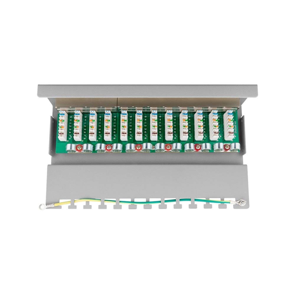 Goobay 69306 CAT 6 Mini/Desktop Patch Panel, 12 portów