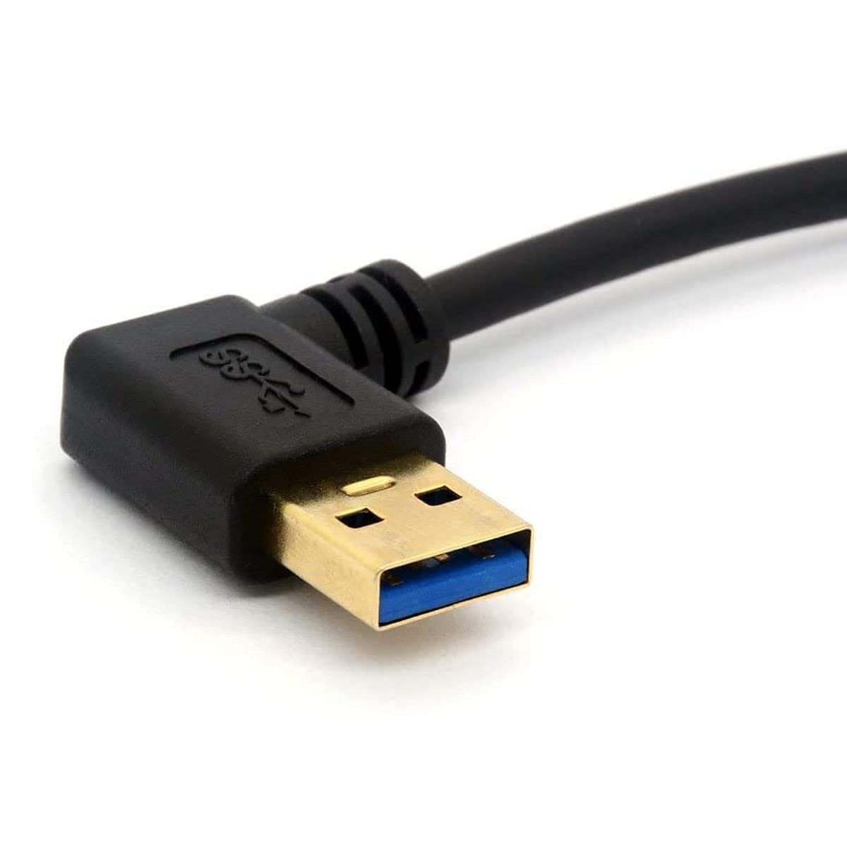 Cavo USB C 3.0 Angolato 90° 25cm - Prolunga Con Connettori Placcati Oro Per Ricarica E Dati - 4