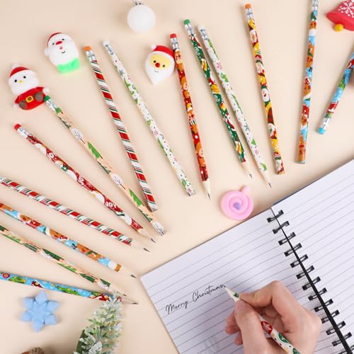 Lápices de Navidad DIYASY para niños, paquete x50 miniatura 7