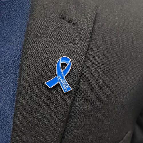 Image of 20 Pcs Funeral Ribbon Awareness Pins Memorial Lapel Brooches Forever In Our Hearts For Mourning Event