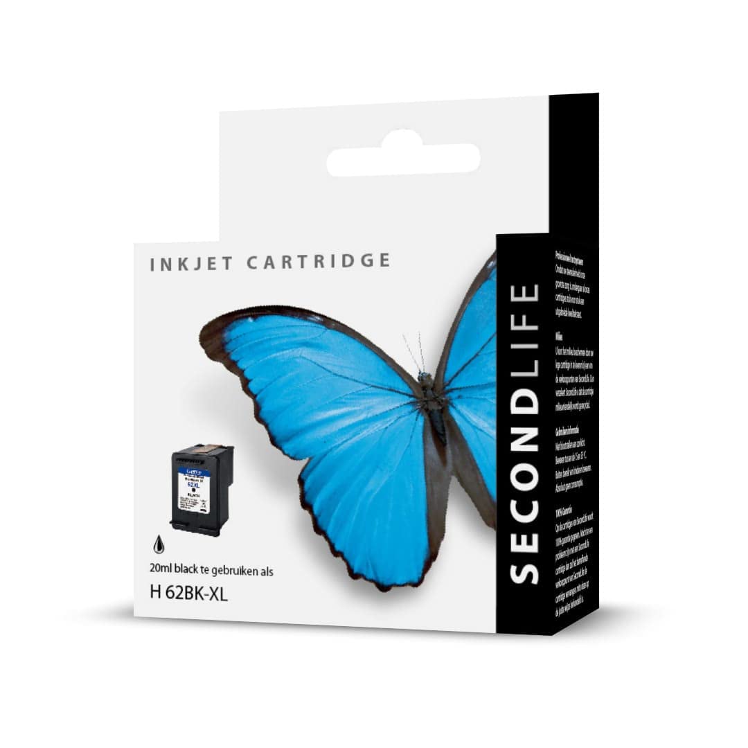 SecondLife HP 62 XL cartuccia d'inchiostro nero