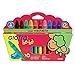 Price comparison product image Giotto be-bè Large Wax Crayons, 10 Assorted Colours, Super-Washable, For Children and Schools