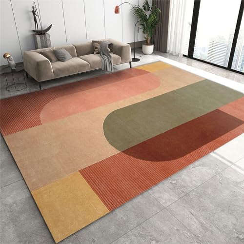 NEYTIIR Alfombra Moderno Geométrico - Diseño Moderno De Salón Pelo Corto - Alfombras Diseño Minimalista - Alfombra De Matrimonio, Dormitorio(Pattern17,140x200cm)