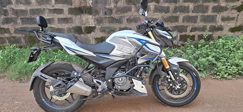 Image of Top Rack with Backrest Compatible with Bajaj Pulsar N160 | N250 | F250 (Heavy Pipe) (with Back Rest)(Tourer)