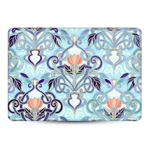 Vinyle Autocollant MacBook Pro 13 résistant aux rayures style floral bleu - 2