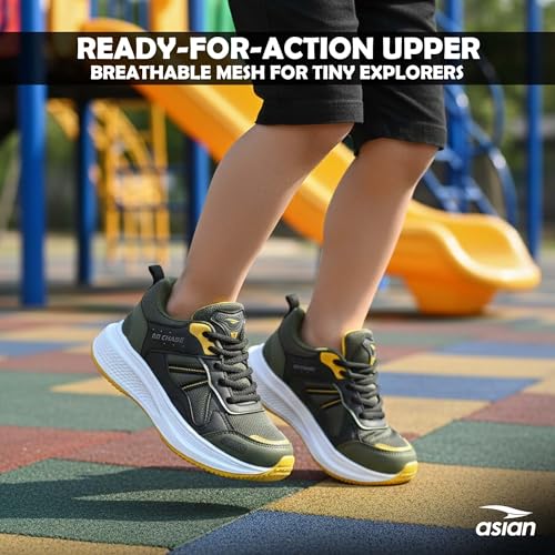 Image of ASIAN Adventure-52 Kids Shoes | Lightweight Sporty Kicks, Breathable Running Shoes, Secure Fit with Memory Foam Technology, Durable Grip Outsole | Stylish Sports Shoes for Boys & Girls
