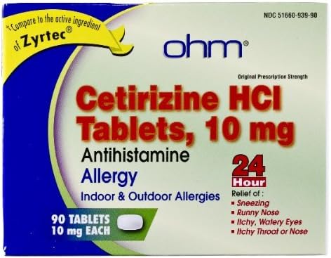 CETIRIZINE TABS 10MG OTC *KPP Size: 90